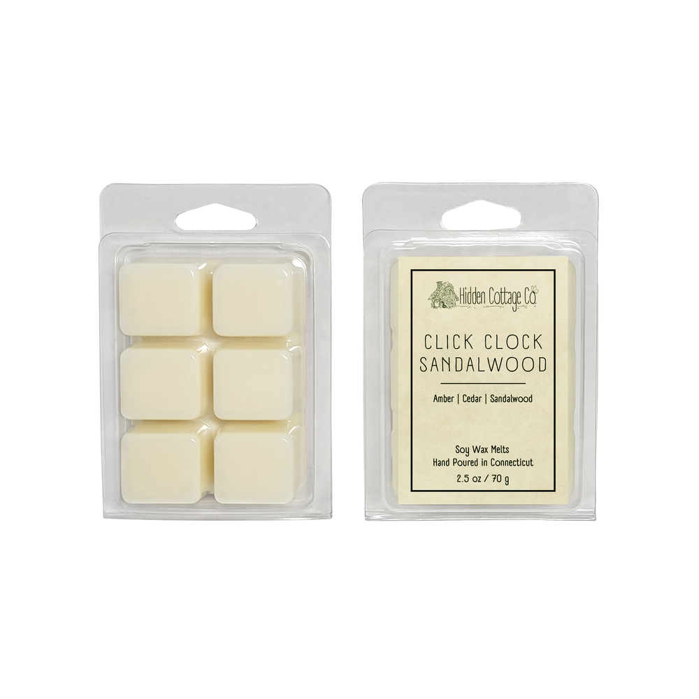 Click Clock Sandalwood Wax Melts